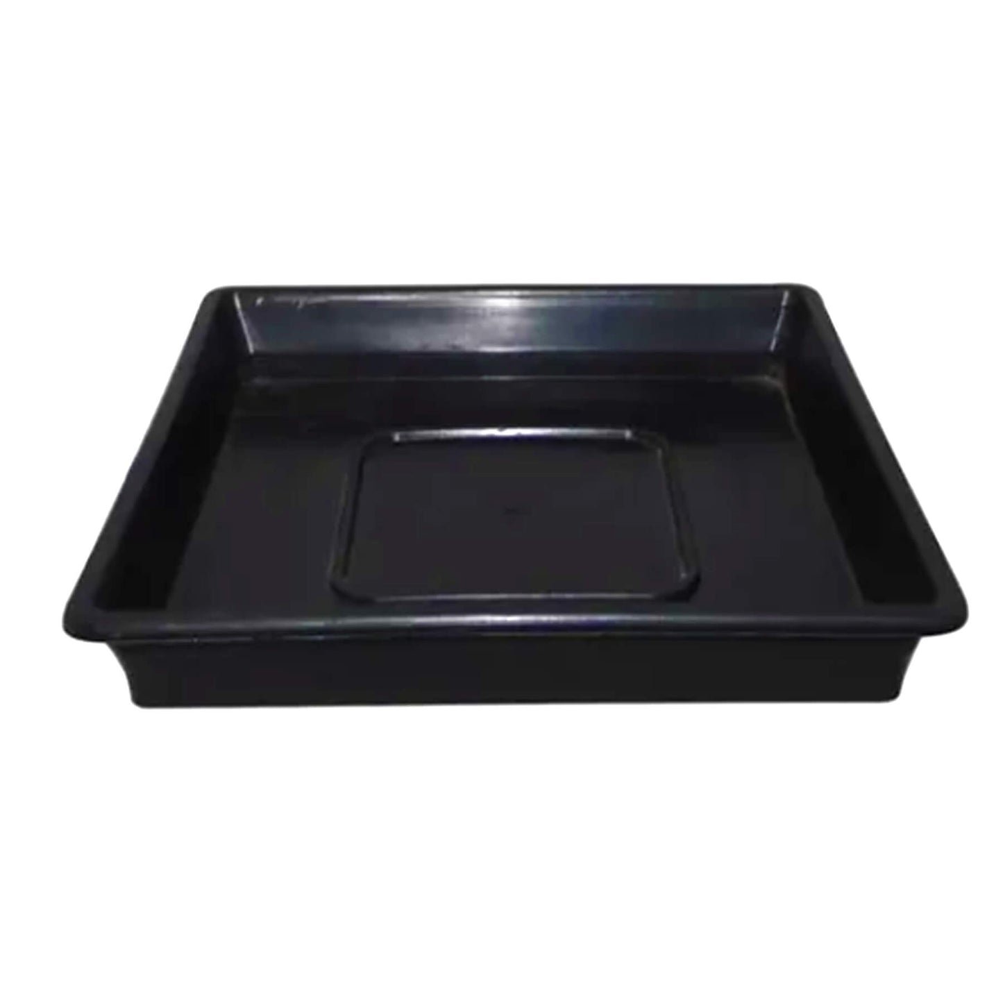 Plato Cuadrado Negro 11/18 Lt