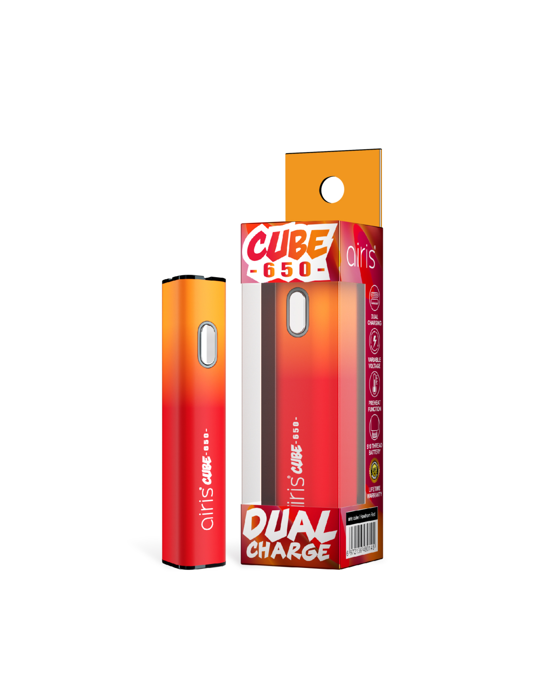 Batería Cube Hawthorn Red - Airistech
