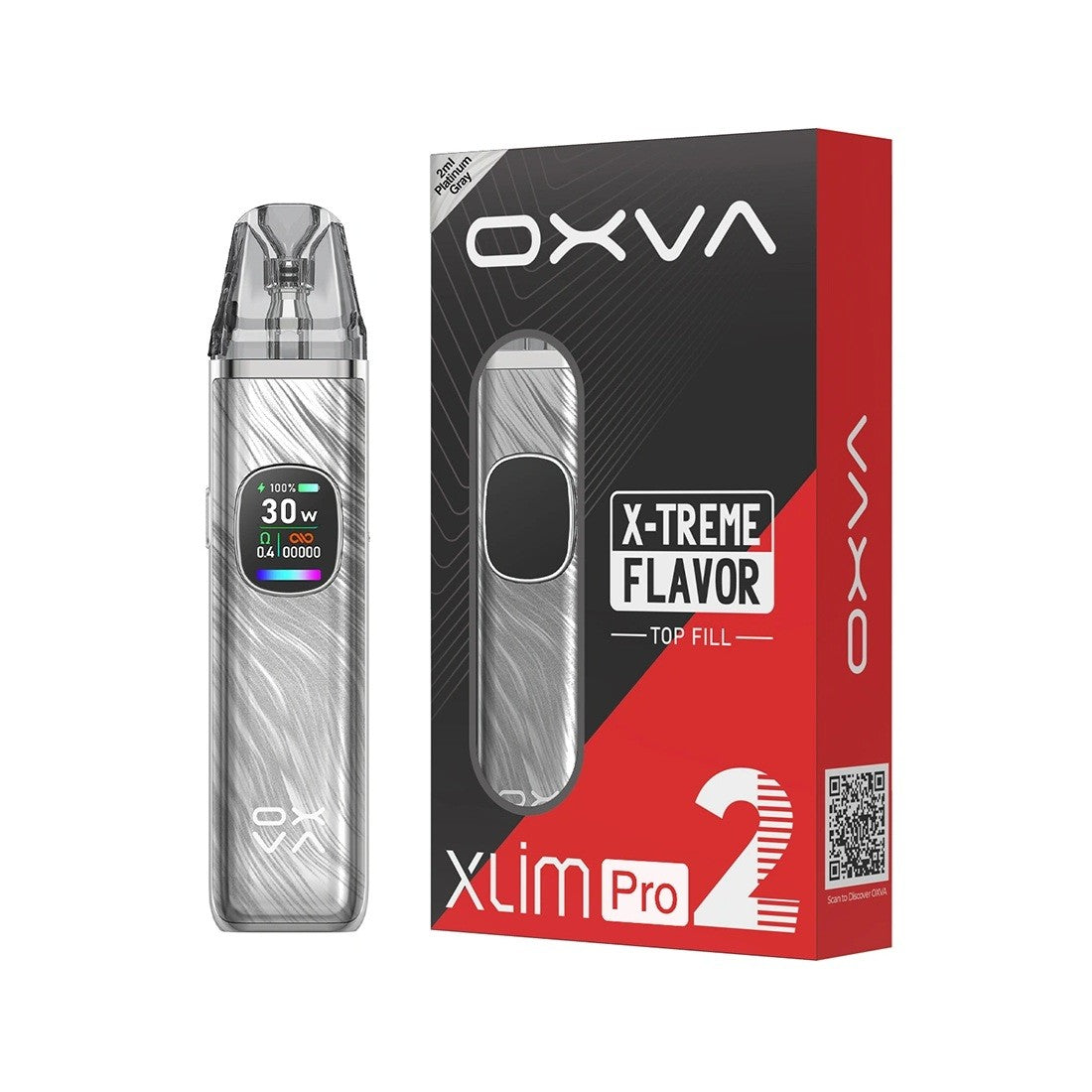 Vaporizador Esencias Xlim Pro 2 Platinum Grey - Oxva