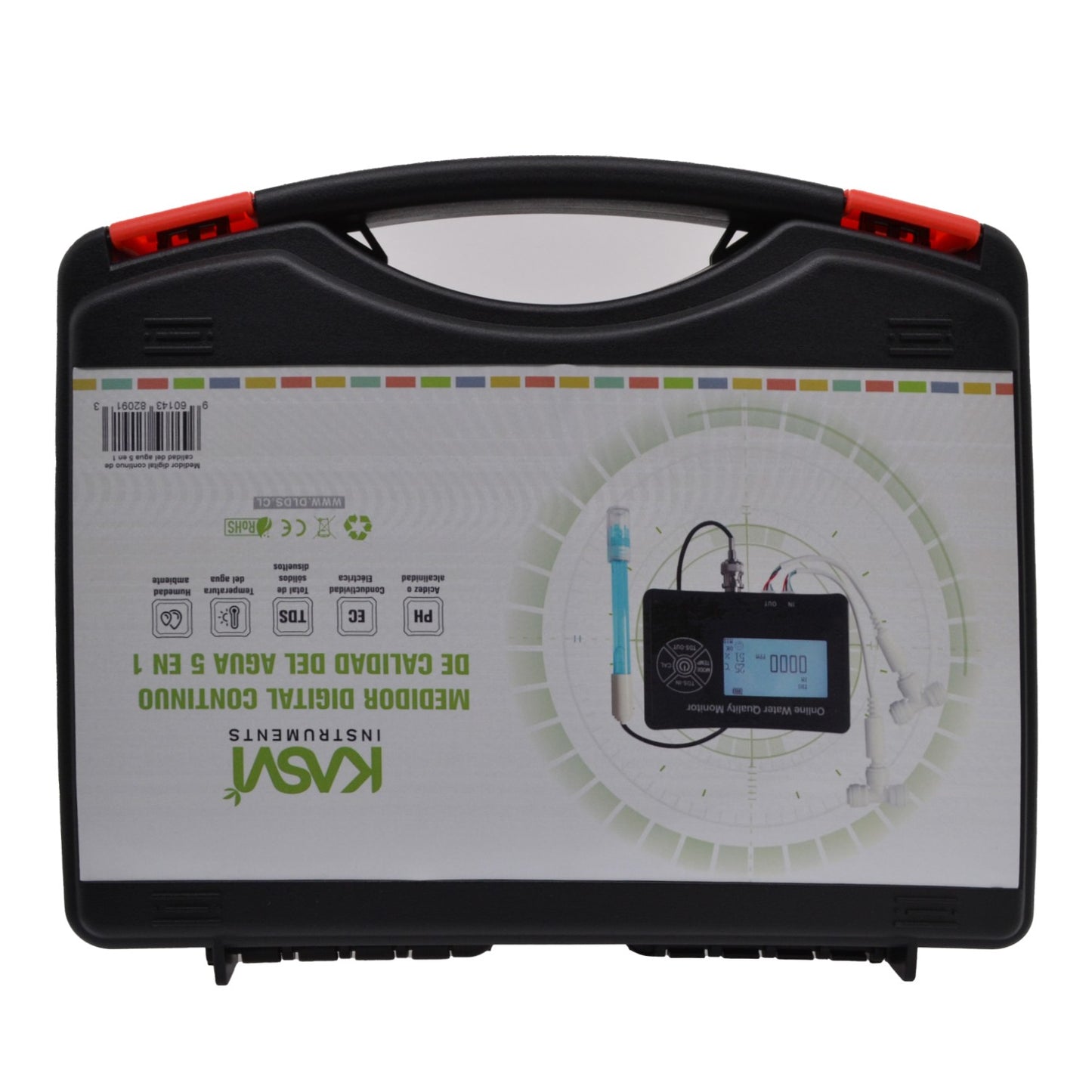 MEDIDOR CONTINUO IN/OUT PH/EC/TDS/TEMP/HUMEDAD 5 EN 1 - KASVI