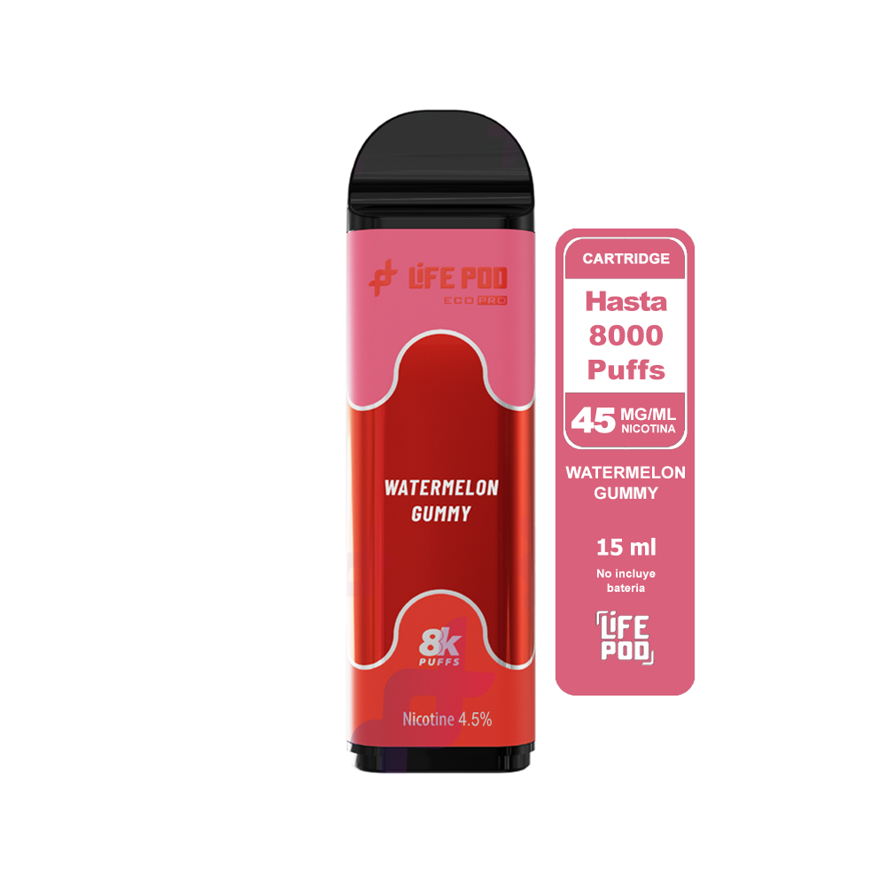 Recarga 8000 Watermelon Gummy 4.5% - Life Pod