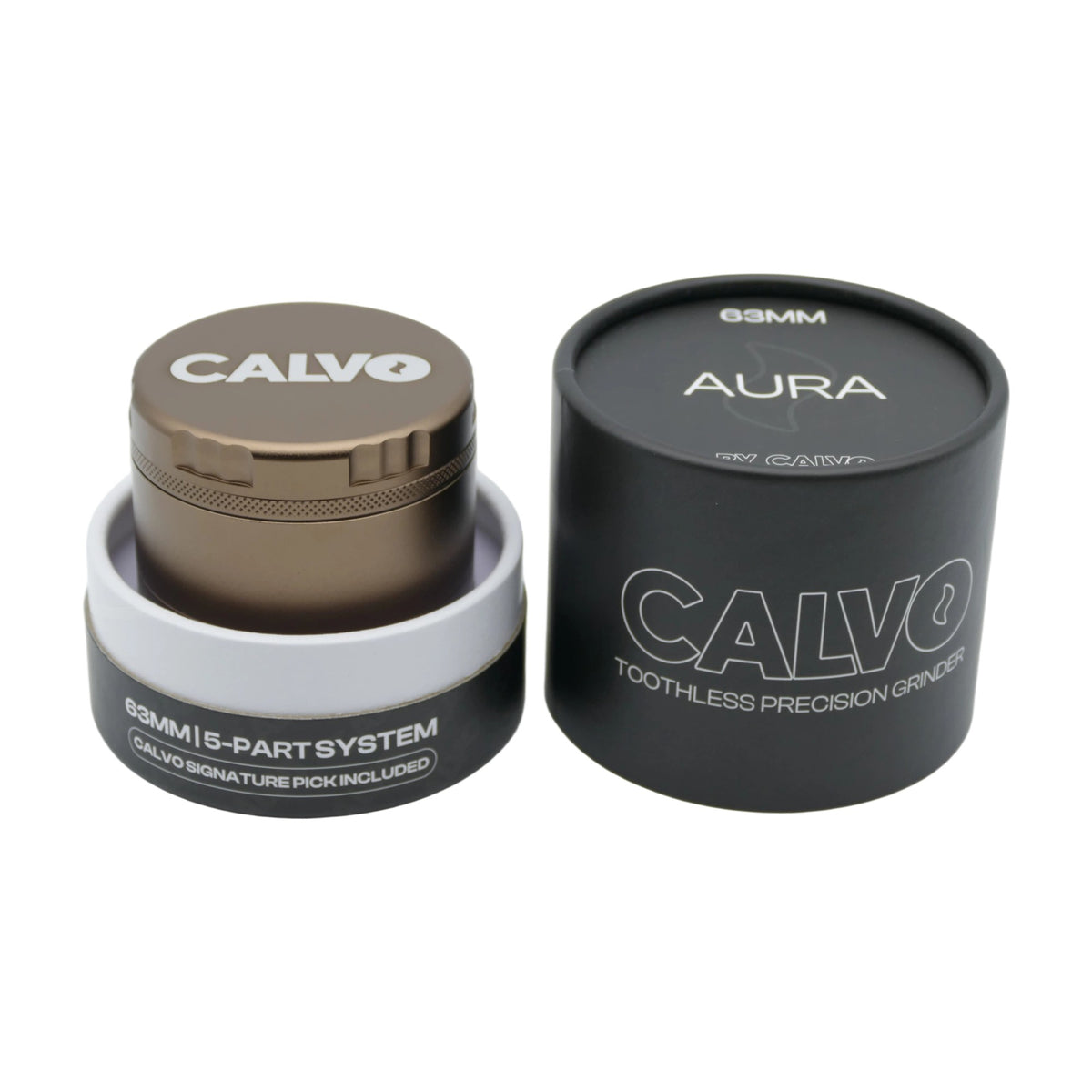 Moledor Aura Non Teeth 63MM Brown - Calvo