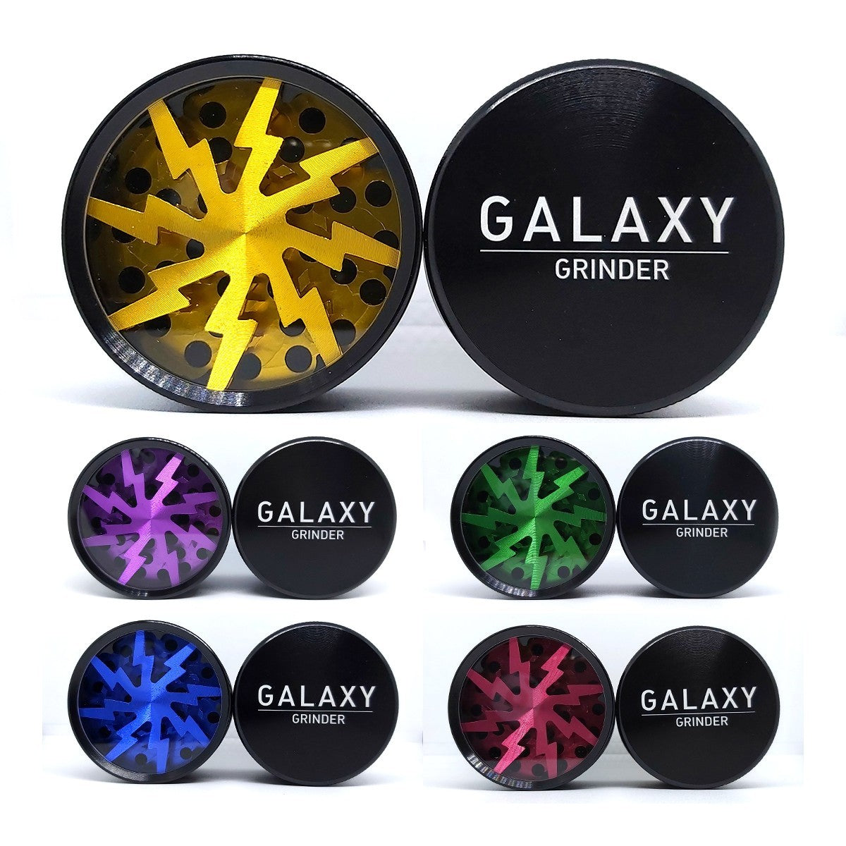 Lightning Grinder 63MM Galaxy - Blue