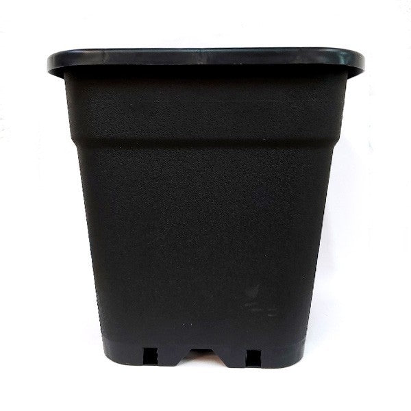 MACETA CUADRADA NEGRA 18LT