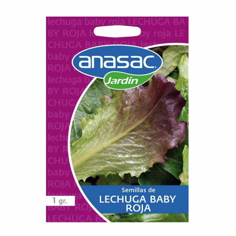 Sem Lechuga Baby Leaf Roja Anasac (1 Gr)