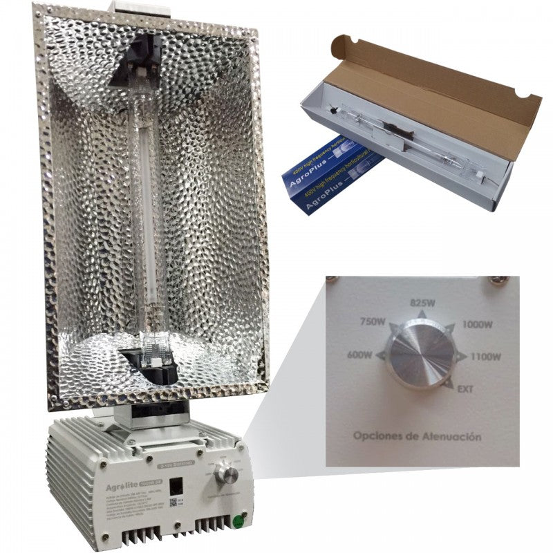 Agrolite - Kit 1000W Balastro +REFLECTOR-STUCCO+BOMBILLA