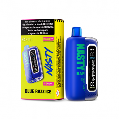 VAPORIZADOR BAR 20000 BLUE RAZZ ICE (ARANDANO) - NASTY