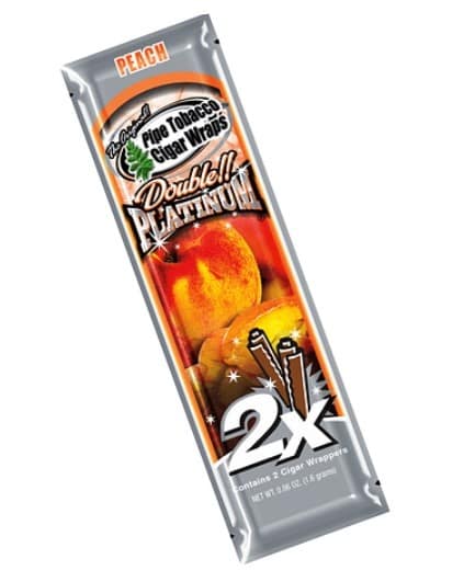 Blunt Platinium X2 Sabor Peach - Blunt Wrap — envase de 2 unidades