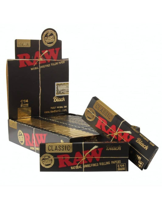 Papelillos Black 1 1/4 24 Ud - Raw