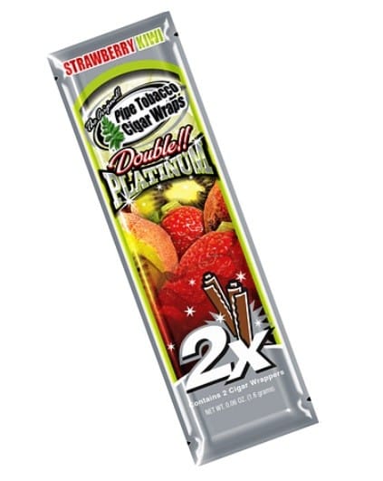 Blunt Platinium X2 Sabor Strawberry Kiwi - Blunt Wrap — envase de 2 unidades