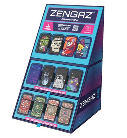 Encendedores ZL Cubo 48UD Display - Zengaz - vista 2