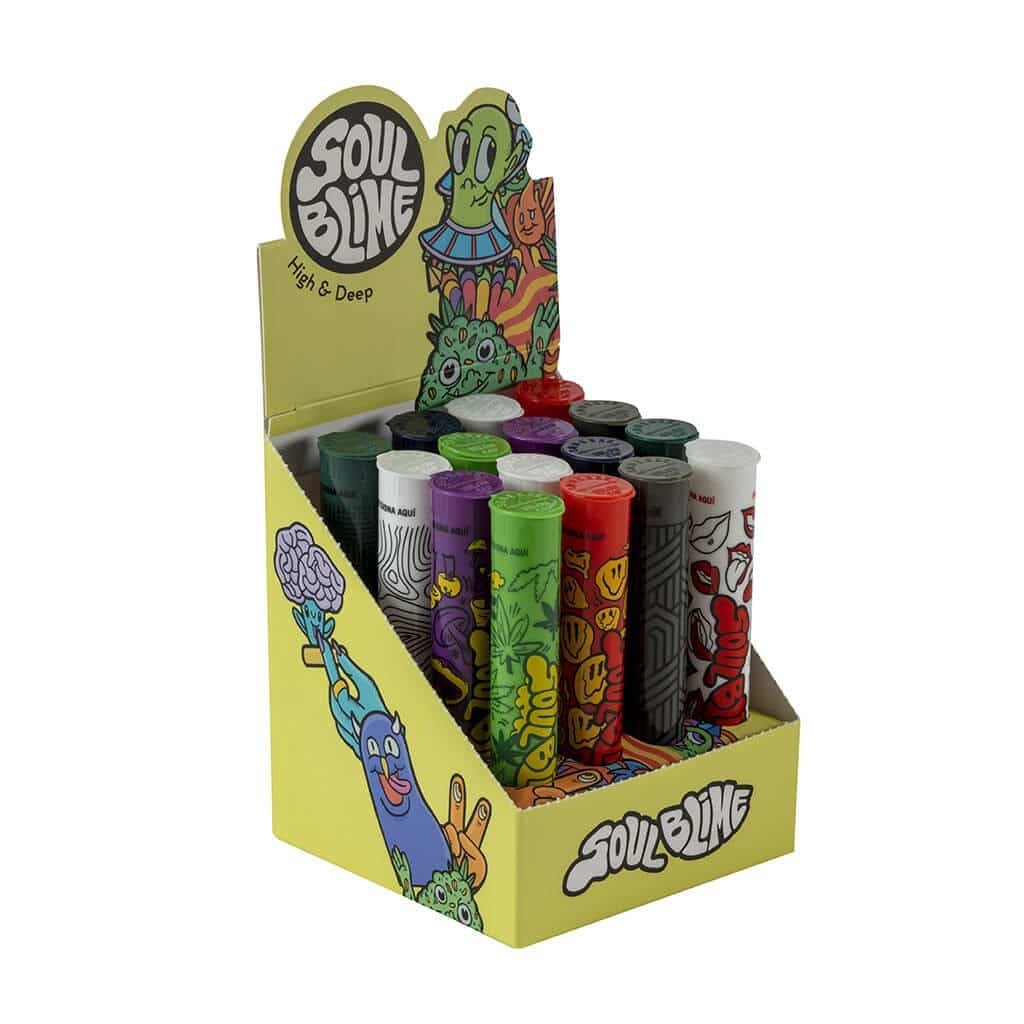 Tubos Contenedores Diseños Mix Display 16UD - Soulblime