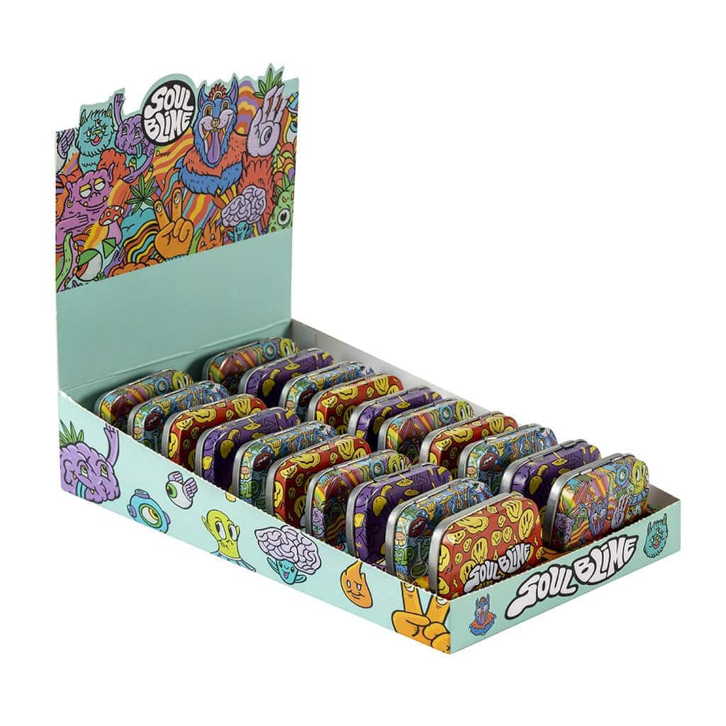 Contenedor Diseños Tapa Bisagra Mix Display 20UD - Soulblime