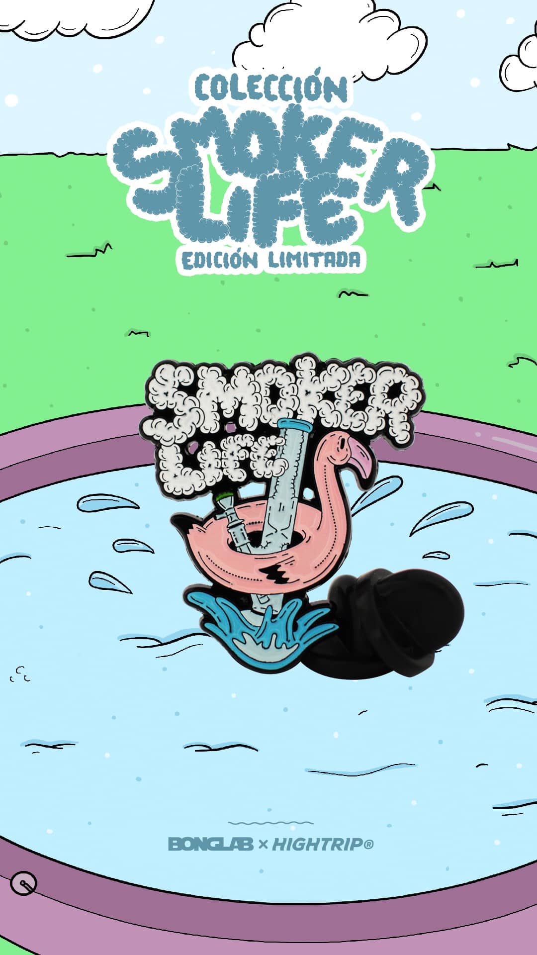 Pool Party Pin Ed. Limitada - Bonglab x Hightrip - vista 3