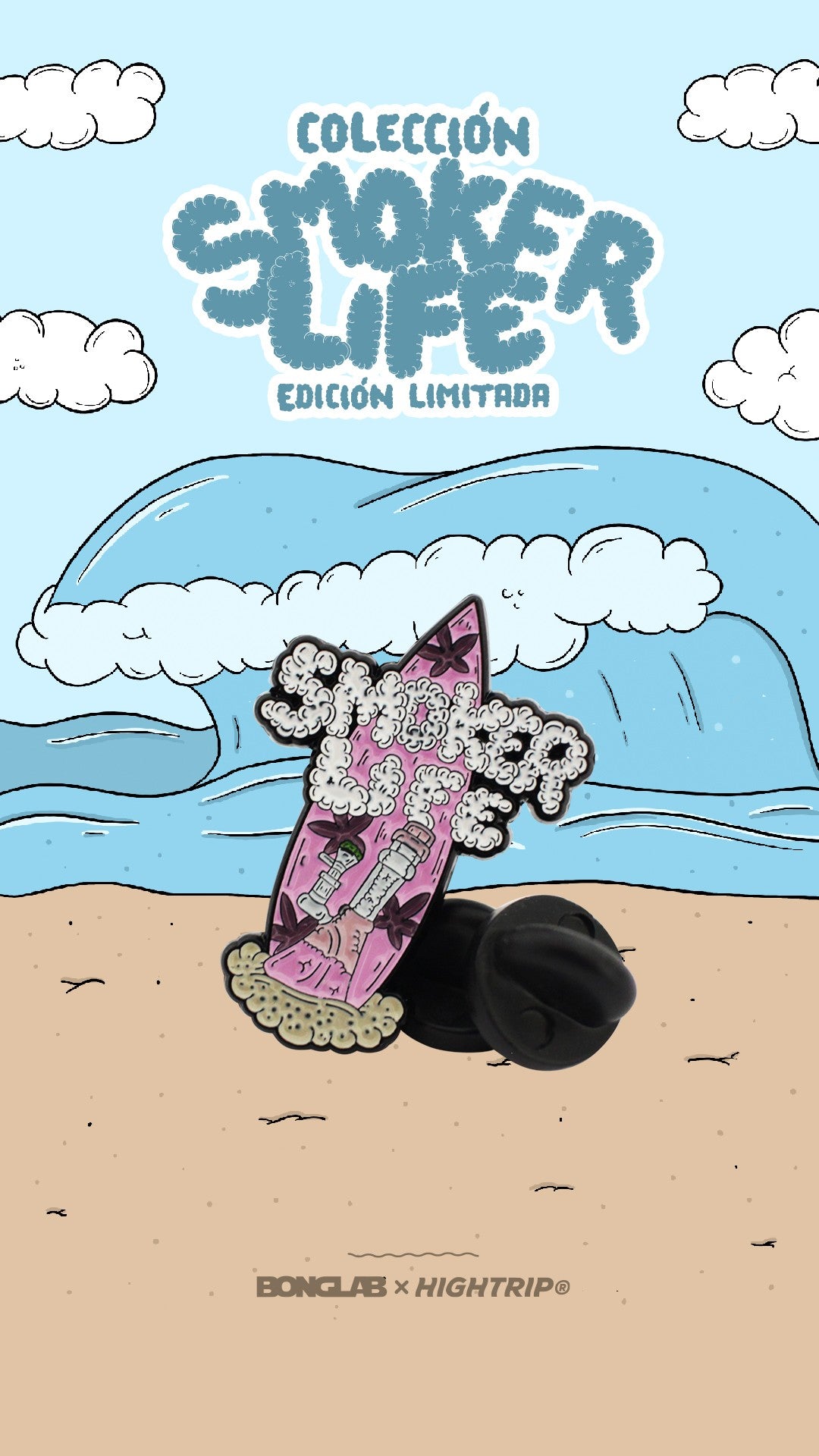 Smoking Board Pin Ed. Limitada - Bonglab x Hightrip - vista 3
