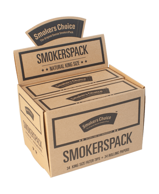Smokers Pack Ks Natural Display 10U - Smokers Choice