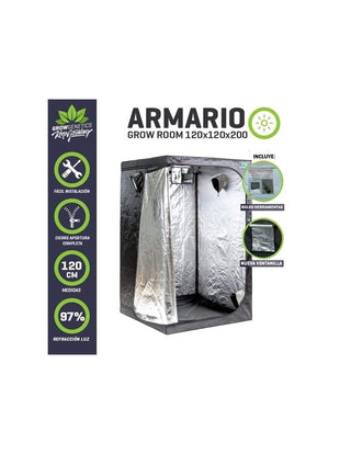 Carpa de Cultivo 120X120X200 - Grow Genetics