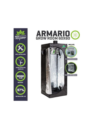 Carpa de Cultivo 60X60X160 - Grow Genetics