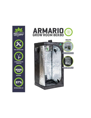 Carpa de Cultivo 80X80X160 - Grow Genetics