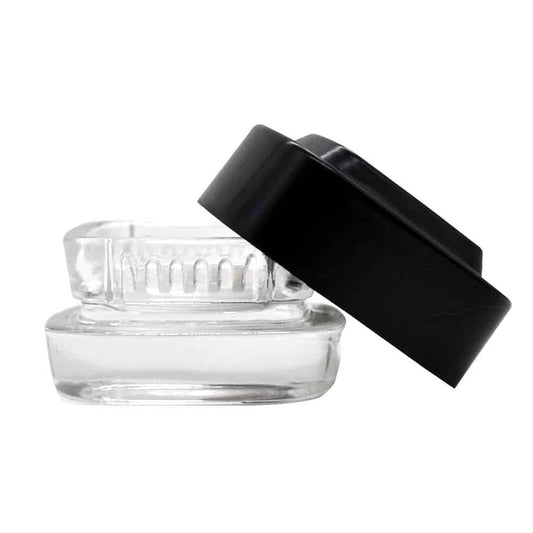 Contenedor Extractos Clear Tapa Negra 4ML - Bonglab