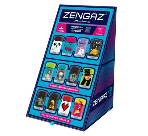 Encendedores ZL3 Cubo 48UD Display - Zengaz