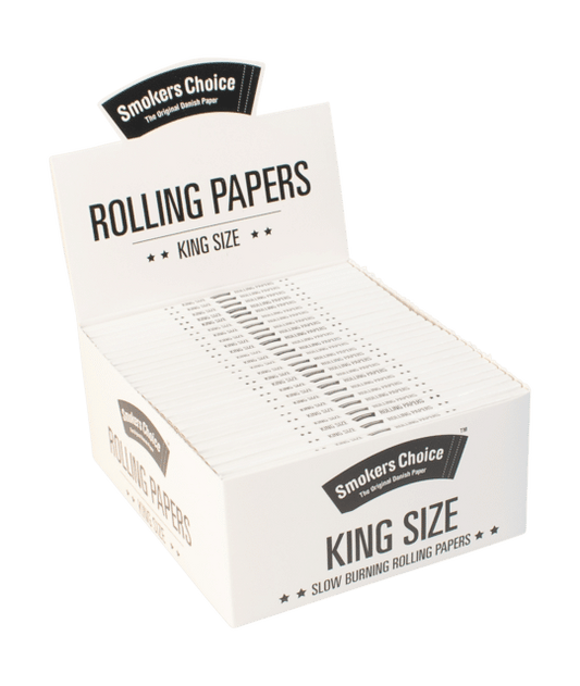 Rolling Pack Ks Display 25U White - Smokers Choice