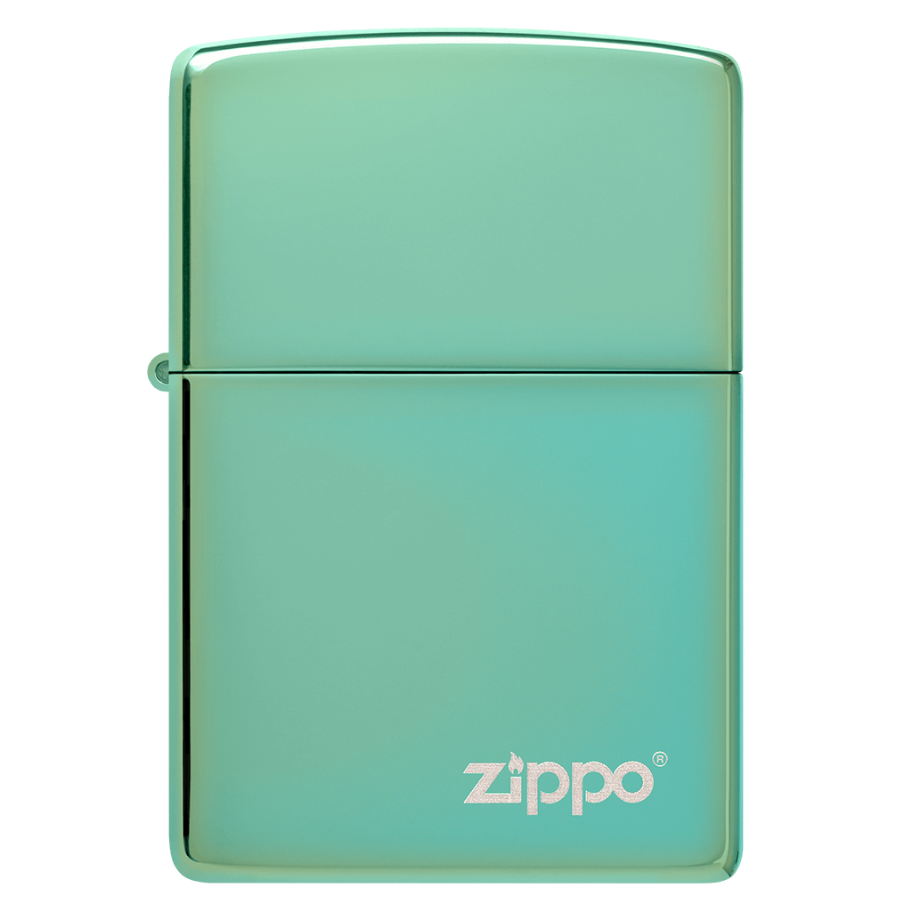 High Polish Green Lasered - Zippo