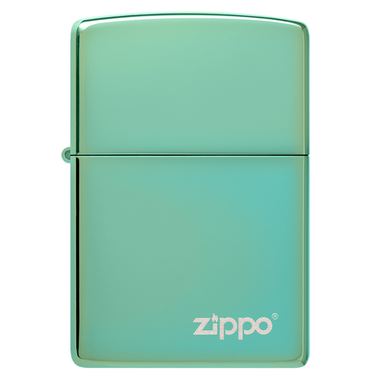 High Polish Green Lasered - Zippo