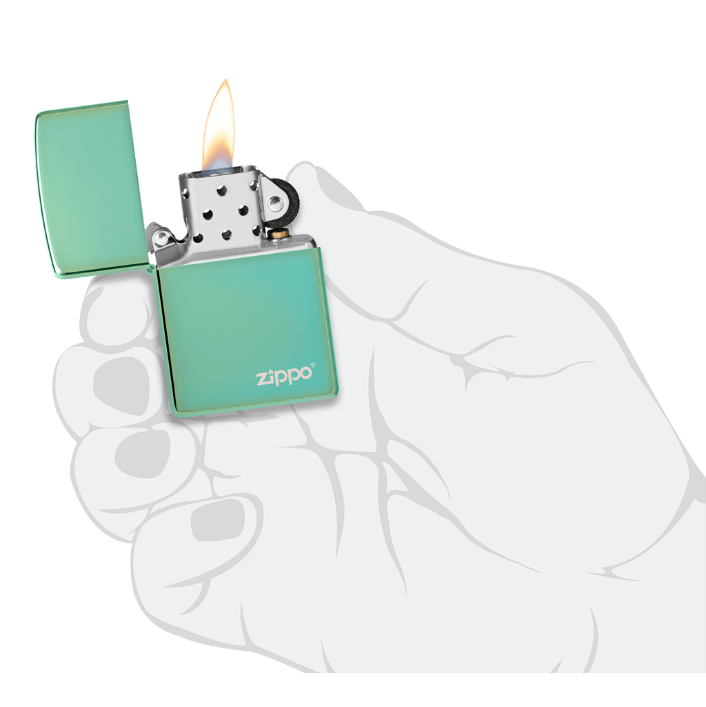 High Polish Green Lasered - Zippo - vista 3