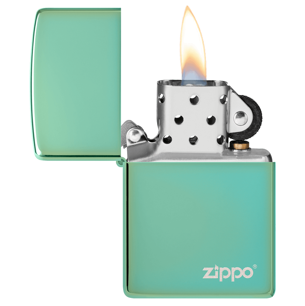 High Polish Green Lasered - Zippo - vista 2