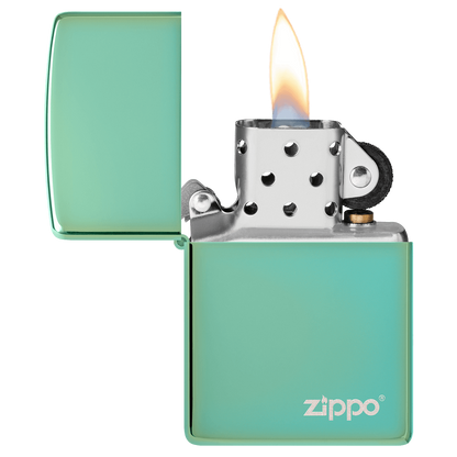 High Polish Green Lasered - Zippo - vista 2