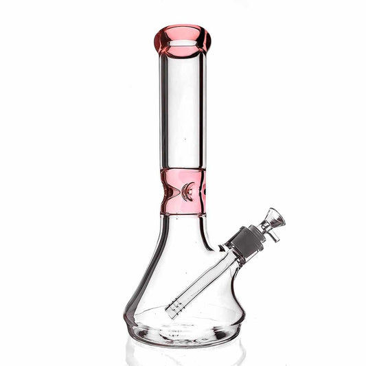 Beaker Arenado y Tornasol Rosado