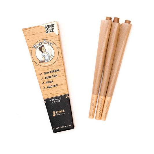 Conos Pre Roll Unbleached King Size Pack 3U - Blazy Susan
