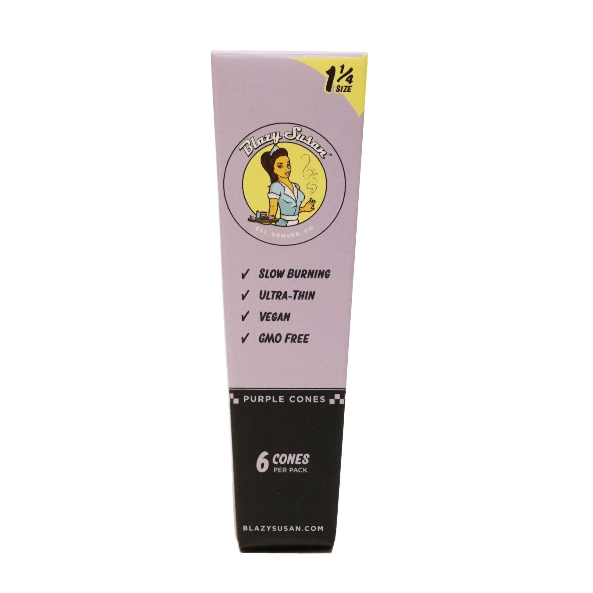 Conos Pre Roll Purple 1 1/4 Pack 6U - Blazy Susan