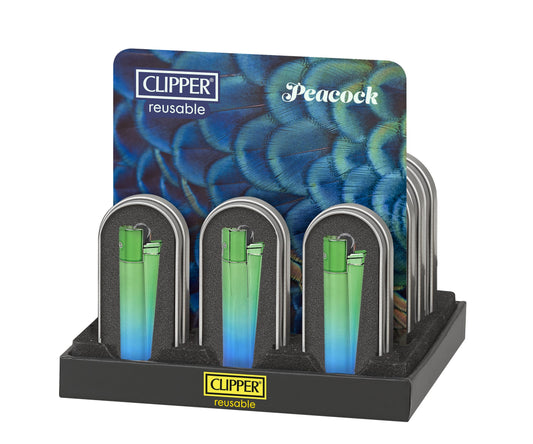 Encendedor Metálico Metal Peacock 12U - Clipper