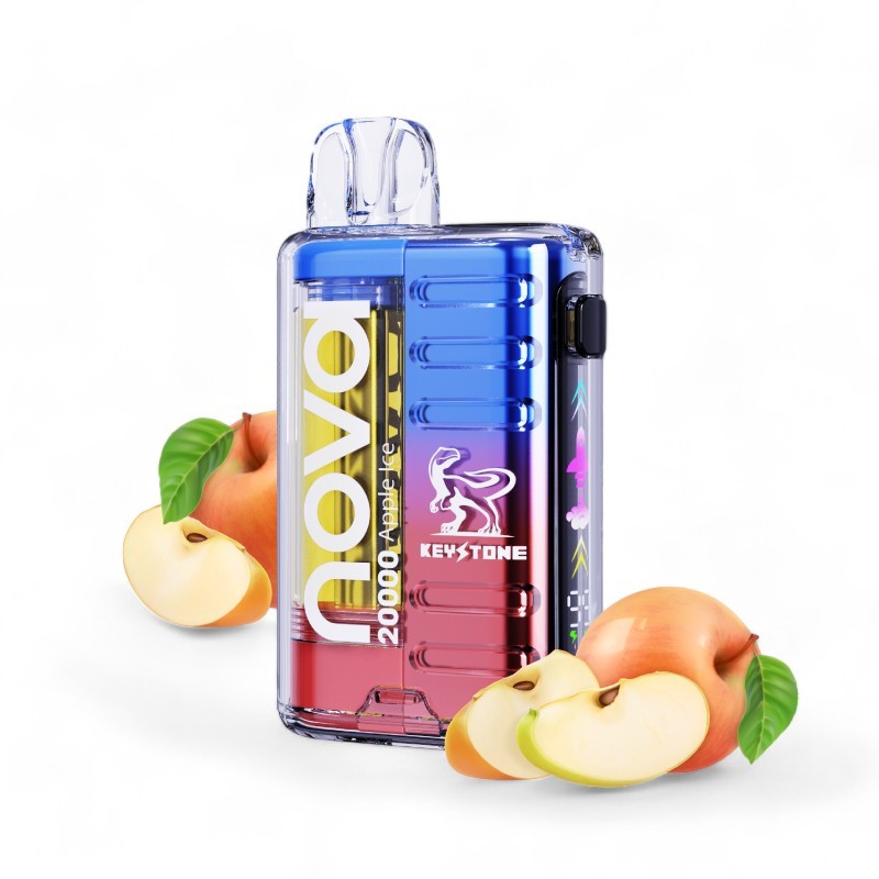 Vaporizador Desechable Nova 20000 Zero Apple Ice - Keystone