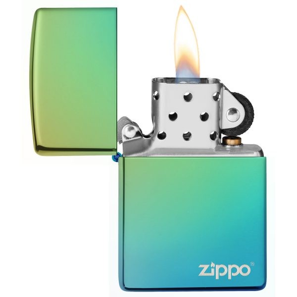 Classic High Polish Teal Logo - Zippo - vista 2