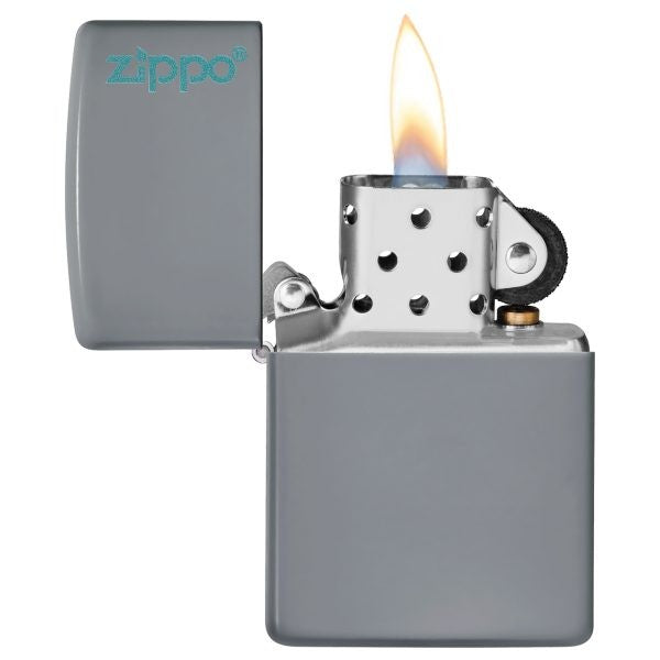 Classic Flat Grey Logo - Zippo - vista 3