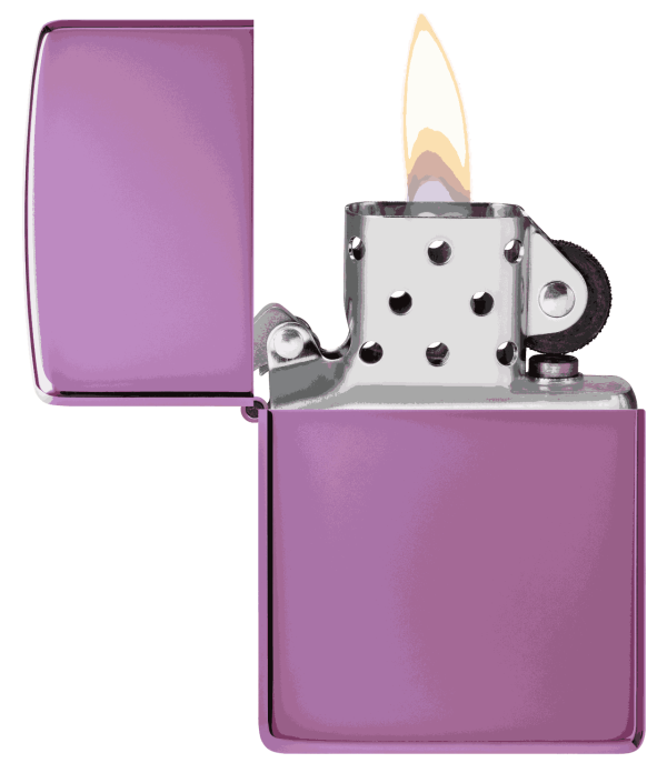 Classic High Polish Purple Logo - Zippo - vista 3
