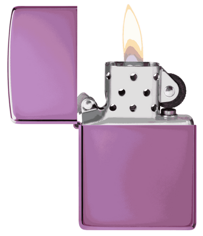 Classic High Polish Purple Logo - Zippo - vista 3
