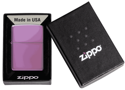 Classic High Polish Purple Logo - Zippo