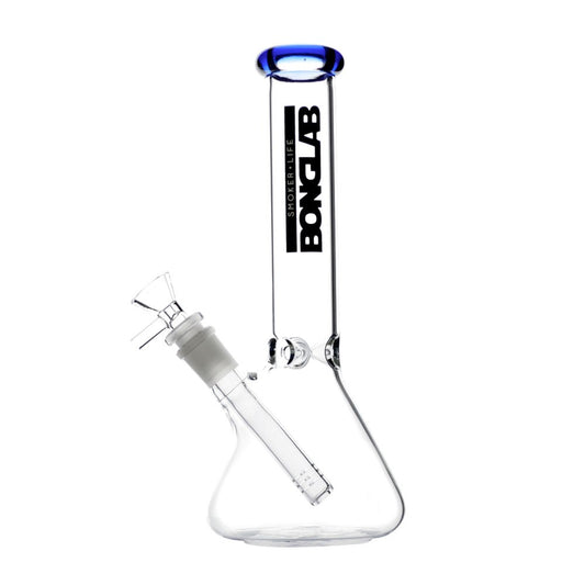 Little Buchner Blue Bonglab, bong beaker de 25 cm con atrapa hielo