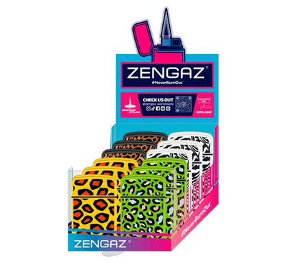 Encendedor ZL12 Animal Print 12 Ud - Zengaz