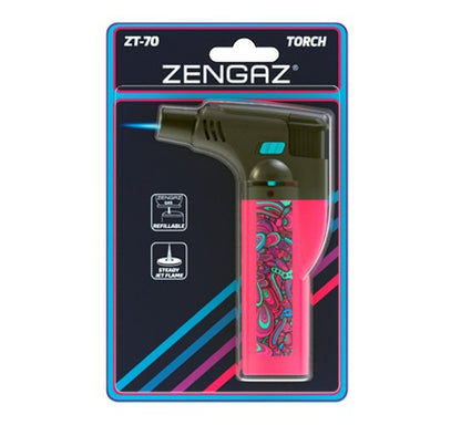 Encendedor Torch ZT-70 ROSA/MUKTICOLOR - Zengaz - vista 2