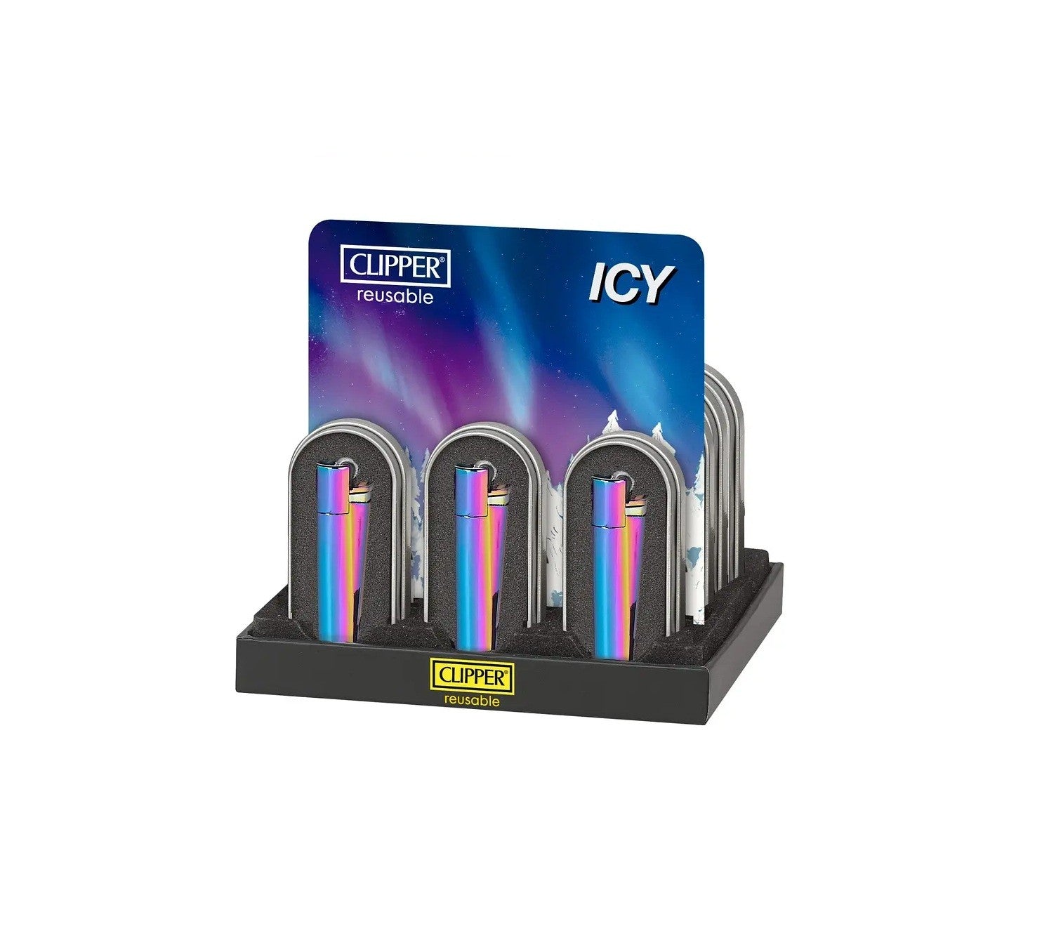 Encendedor Metálico Icy 12U - Clipper
