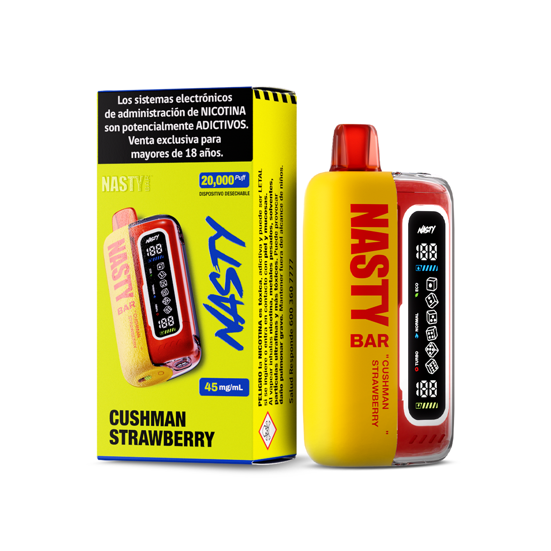 Vaporizador Bar 20000 Cush Man Strawberry (mango Frutilla) - Nasty