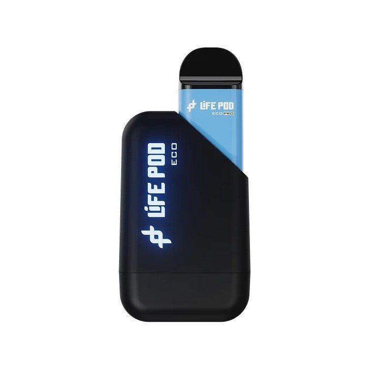 Vaporizador Kit 8000 Eco Pro Blue Razz Ice 4.5% - Life Pod