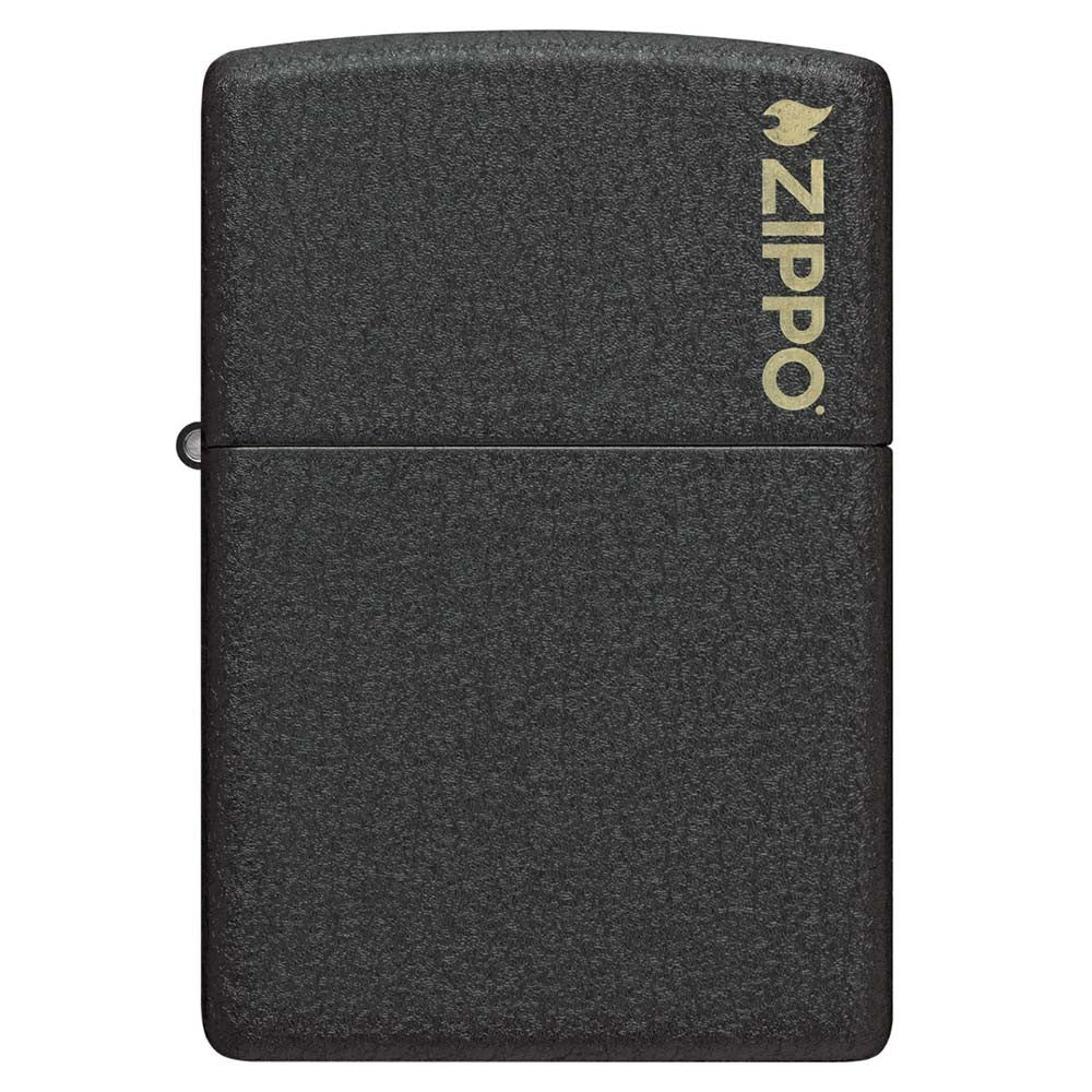 Classic Black Crackle Logo - Zippo - vista 2
