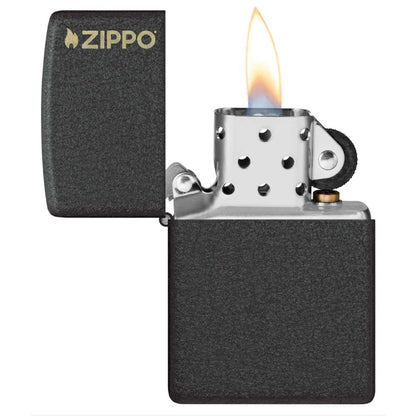 Classic Black Crackle Logo - Zippo - vista 3