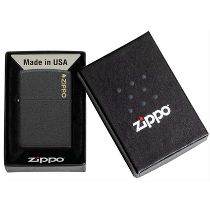 Classic Black Crackle Logo - Zippo - vista 4
